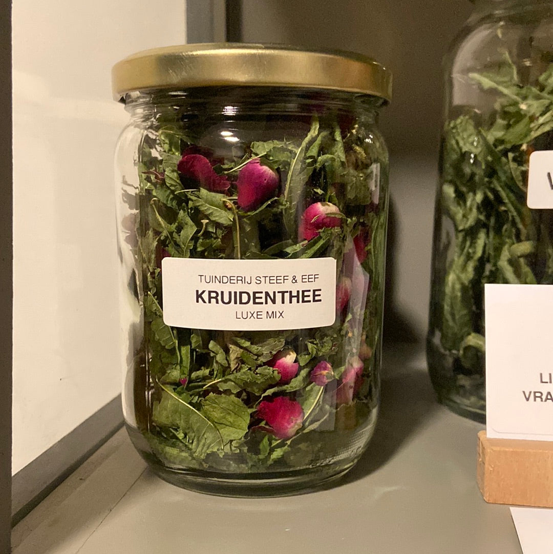 Theekruidenmix luxe (in glazen pot, 15g)