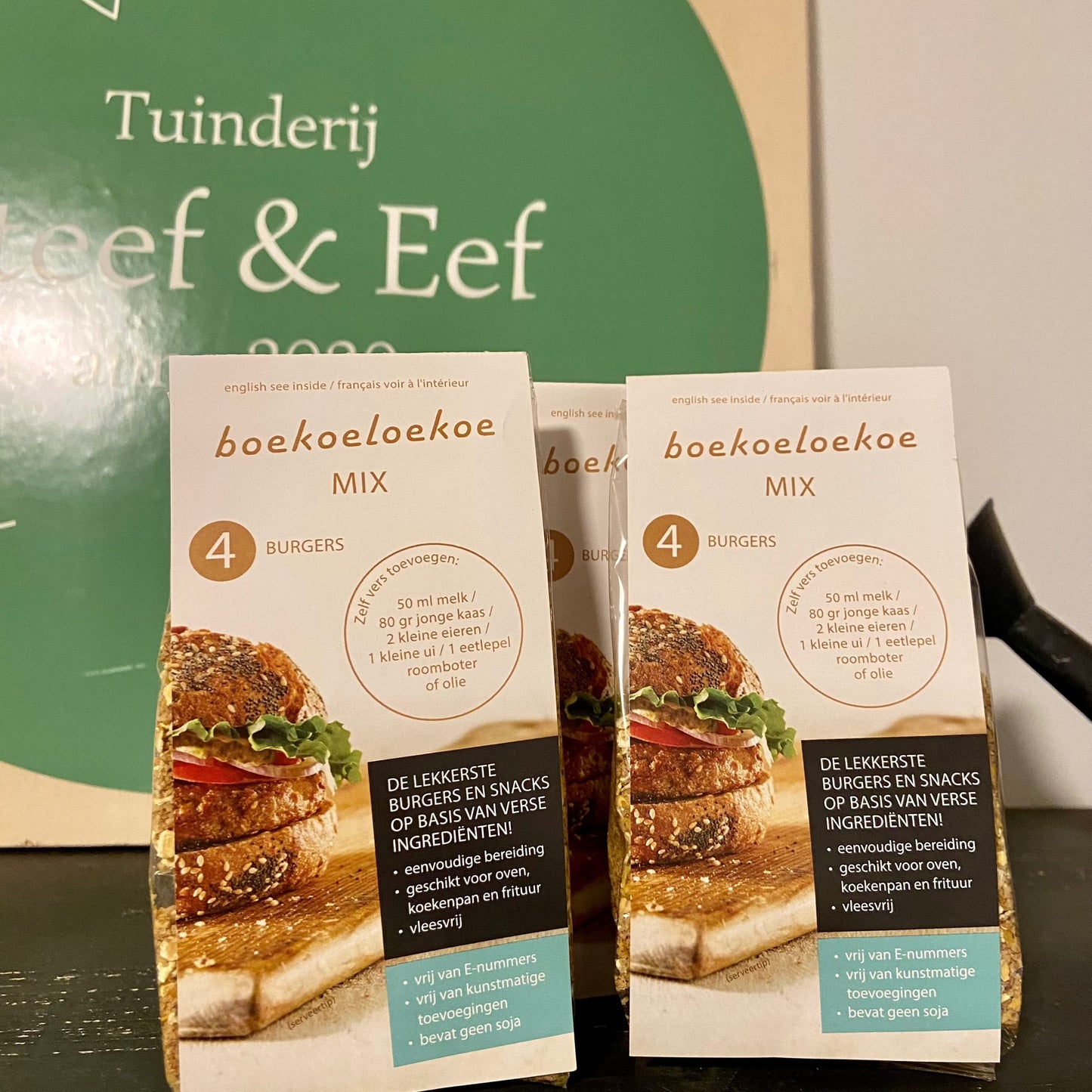 Boekoeloekoe burgermix (80g, voor 4 burgers)