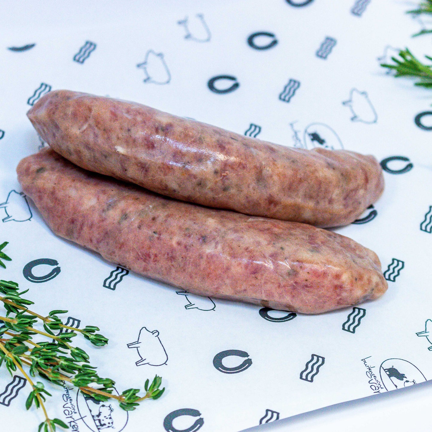 Salie saucijzen (2 stuks ~175g, bevroren)