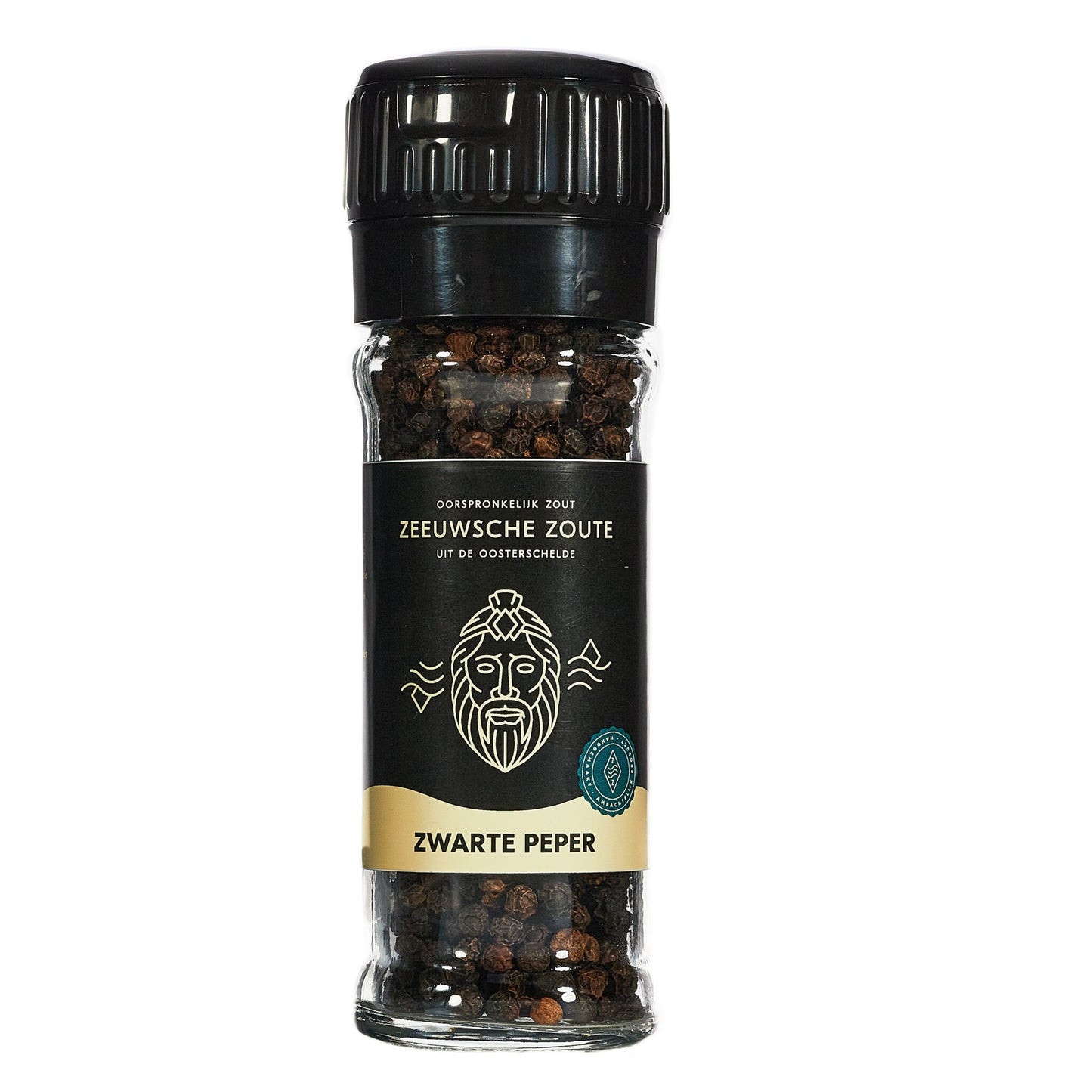 Zeeuwse Zoute Zwarte pepermolen (45g, bio)