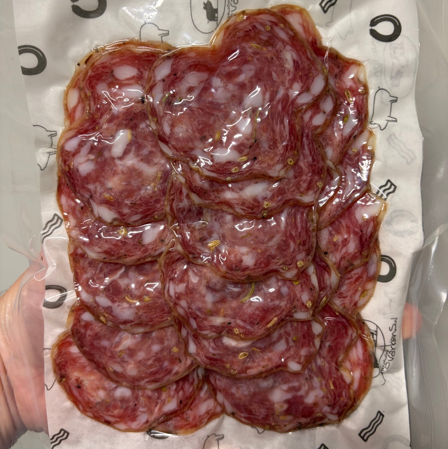 Venkelsalami (gesneden)