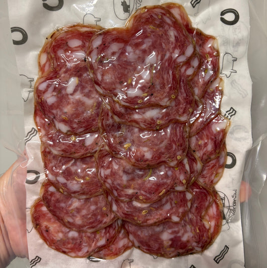 Venkelsalami (gesneden)