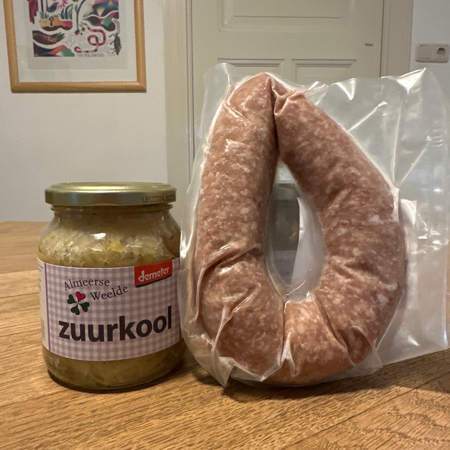 Zuurkool met verse worst