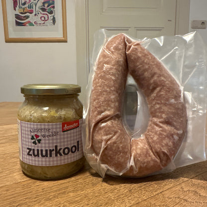 Zuurkool met verse worst