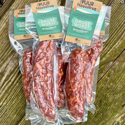 Droge Worst Utrechtse Heuvelrug (vers, van eigen vlees!)