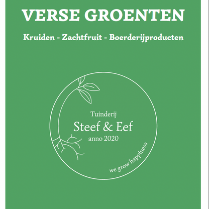 Tuinderij Steef & Eef promotiekaart